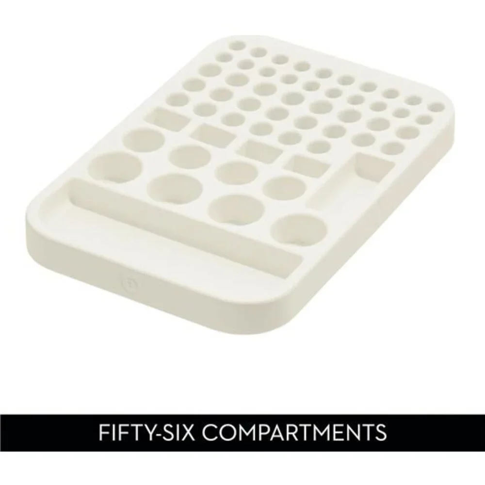 Recycled Plastic Battery Organizer Divided Tray Drawer Storage Coconut AA AAA